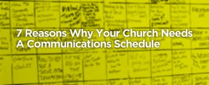 church communications schedule