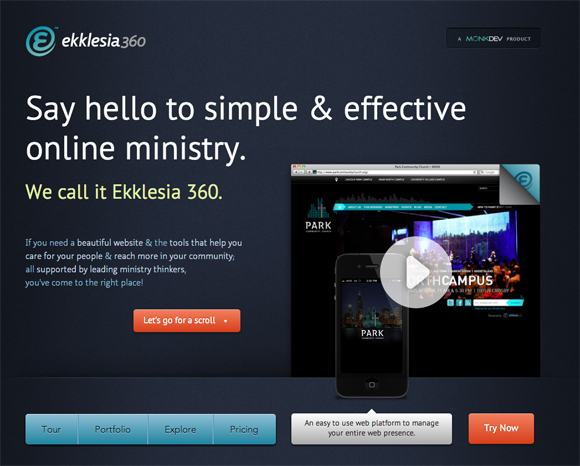 Ekklesia360 church website solutions